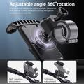 Yesido C249 telefonholder til motorcykel og cykel med dobbeltbeslag - 4.7-7" - sort