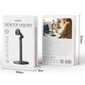 Yesido C303 360° drejelig, justerbar magnetisk bordholder til mobiltelefon - sort