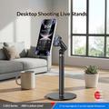 Yesido C303 360° drejelig, justerbar magnetisk bordholder til mobiltelefon - sort