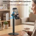 Yesido C303 360° drejelig, justerbar magnetisk bordholder til mobiltelefon - sort