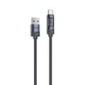 Yesido CA138C 66W USB-C-kabel med hurtigopladning og digitalt display - 1.2m - sort