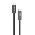 Yesido CA211 Thunderbolt 5 USB-C-kabel - 240W hurtigopladning, 16K-video, 80 Gbps, 1m - sort