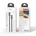 Yesido CA211 Thunderbolt 5 USB-C-kabel - 240W hurtigopladning, 16K-video, 80 Gbps, 1m - sort