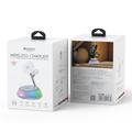 Yesido DS31 3-i-1 magnetisk trådløs opladningsstation 15W med natlys
