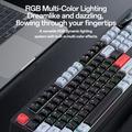 Yesido KB44 Støjsvagt mekanisk tastatur med RGB-baggrundsbelysning - USB-A - 104 taster