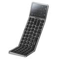 Yesido KB49 trippel-foldet trådløst tastatur med touchpad, numerisk tastatur og stativ - engelsk