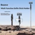 Yesido SF34 Selfiestang med stativ - 174cm, udtrækkelig/Bluetooth-fjernbetjening - 1/4" - Sort