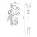 Yesido SF35 magnetisk selfiestang med stativ - sort