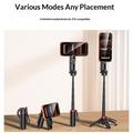 Yesido SF35 magnetisk selfiestang med stativ - sort