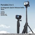 Yesido SF37 magnetisk selfiestang til DJI Osmo Action 6/5 Pro/4/Osmo 360 - sort