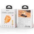 Yesido YC117 60W USB-C GaN-oplader med USB-C-kabel – orange