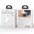 Yesido YC117 60W USB-C GaN-oplader med USB-C-kabel – hvid