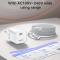 Yesido YC117 60W USB-C GaN-oplader med USB-C-kabel – hvid