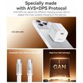 Yesido YC117 60W USB-C GaN-oplader med USB-C-kabel – hvid