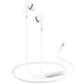 Yesido YH46 3.5mm kablede in-ear-hovedtelefoner med HD-mikrofon - hvid