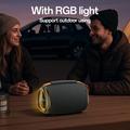Yesido YSW39 Bærbar Bluetooth-højttaler med subwoofer og RGB - 20W - Sort