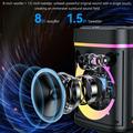 Yesido YSW51 45W TWS Bluetooth-højttaler med to mikrofoner og RGB-belysning - sort