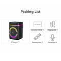 Yesido YSW51 45W TWS Bluetooth-højttaler med to mikrofoner og RGB-belysning - sort