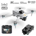 Z105 Smart drone med dobbelt kamera, 4.3" skærm, controller, 3 batterier - sort