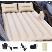 ZD-431 Oppustelig sovemadras til bilen med 2 puder og luftpumpe - beige
