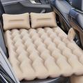 ZD-431 Oppustelig sovemadras til bilen med 2 puder og luftpumpe - beige