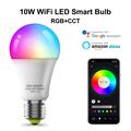 ZJ-BWBL1H-RGBWW-4P 4PCS 10W Bluetooth Smart Light Bulbs WiFi 2.4G Voice RGBCW 220V LED-pærer