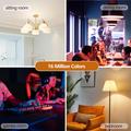 ZJ-BWBL1H-RGBWW-4P 4PCS 10W Bluetooth Smart Light Bulbs WiFi 2.4G Voice RGBCW 220V LED-pærer
