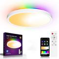 30W ultratynd RGBCW-loftslampe med smart WiFi- og Bluetooth-fjernbetjening ZJ-WCLD-HC-RGB-CCT-S