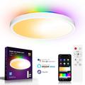 30W ultratynd RGBCW-loftslampe med smart WiFi- og Bluetooth-fjernbetjening ZJ-WCLD-HC-RGB-CCT-S