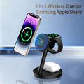 ZJ05 3-i-1 Qi 2.2 magnetisk trådløs oplader 25W