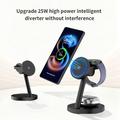 ZJ05 3-i-1 Qi 2.2 magnetisk trådløs oplader 25W - sort