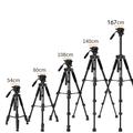 ZOMEi Q310 2-i-1 Tripod / Monopod Stativ til Kamera - sort