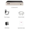 Zosi 3K Lite 8-kanals 4-i-1 DVR til HD-TVI/CVI/AHD/CVBS-kameraer