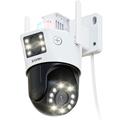 ZOSI C298Pro 8MP PTZ-kamera med dobbelt linse, AI-sporing og nattesyn i farver