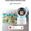Zosi C519M 4MP smart WiFi-overvågningskamera med AI-personregistrering - hvid