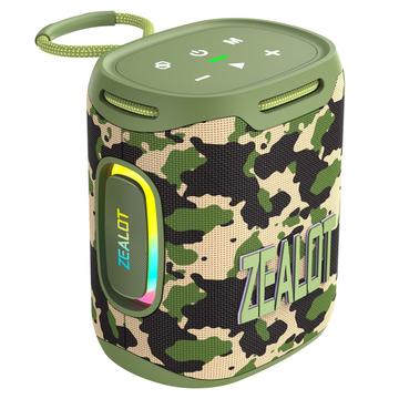 Zealot S122 bærbar Bluetooth-højttaler med subwoofer - 25W - Camouflage