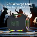Zealot ZE21 250W Bluetooth-højttaler til udendørs fest - sort
