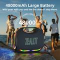Zealot ZE21 250W Bluetooth-højttaler til udendørs fest - sort