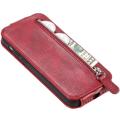 Lynlåslomme Sony Xperia 1 IV Vertikal Flip Cover - Rød