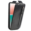 Lynlåslomme Sony Xperia 10 IV Vertikal Flip Cover - Sort