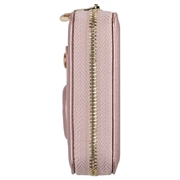 Lynlås Pung med Apple AirTag 1/2 Holder og RFID - Pink