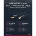 Clicktronic DisplayPort / Mini DisplayPort Adapter Kabel - 1m - Sort