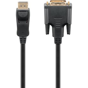 Goobay DisplayPort 1.2 / DVI-D Adapter Kabel - Guldbelagt - 3m