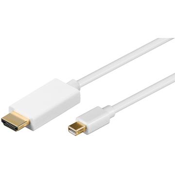 Goobay HDMI / Mini DisplayPort Adapter Kabel - 1m - Hvid