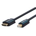 Clicktronic Active Mini DisplayPort / HDMI Adapter Kabel - 1m - Sort