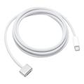 Apple 24 pin USB-C (male) - Apple MagSafe 3 (male) 2m Strømkabel - Hvid 