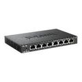 D-Link DES 108 8-Port Hurtigt Ethernet Uadministreret Desktop Switch - Sort