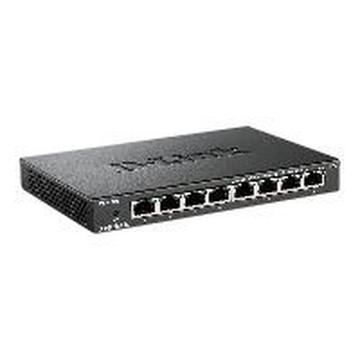 D-Link DES 108 8-Port Hurtigt Ethernet Uadministreret Desktop Switch - Sort