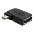 Delock High Speed HDMI Adapter med Ethernet - Micro D han > A hun