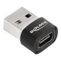 DeLOCK USB 2.0 USB-C Adapter - Sort